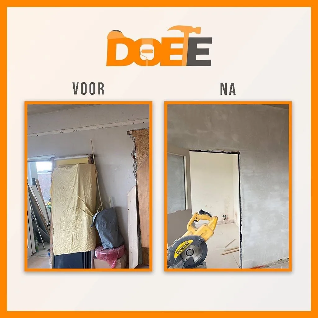 Nauwkeurig stucwerk door DOEE