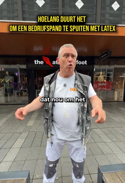 Hoelang duurt het om een bedrijfspand volledig te latex spuiten?