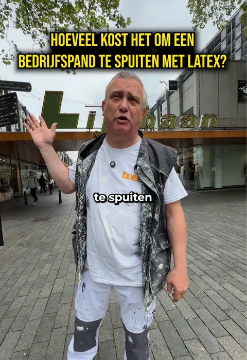 Wat kost het om een bedrijfspand te laten spuiten met latex?